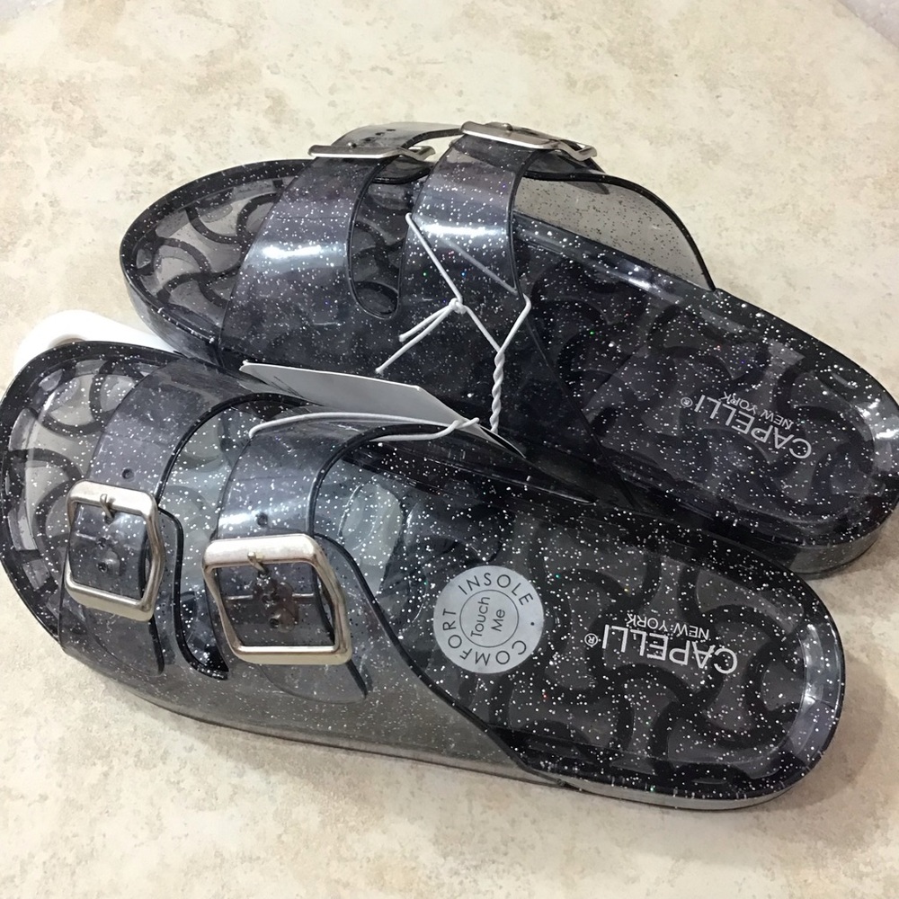 Capelli  New York jelly glitters sandals women’s size 6 . NWOT